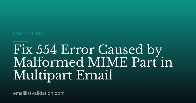 Fix 554 Error Caused by Malformed MIME Part in Multipart Email