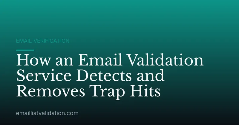 How an Email Validation Service Detects and Removes Trap Hits
