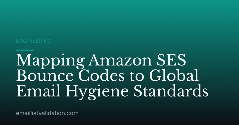 Mapping Amazon SES Bounce Codes to Global Email Hygiene Standards