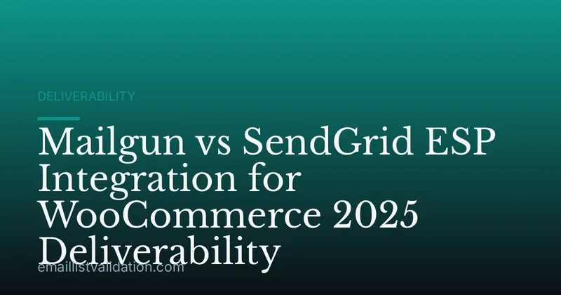 Mailgun vs SendGrid ESP Integration for WooCommerce 2025 Deliverability