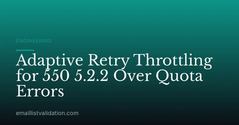 Adaptive Retry Throttling for 550 5.2.2 Over Quota Errors