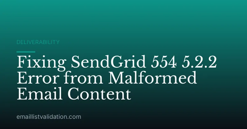 Fixing SendGrid 554 5.2.2 Error from Malformed Email Content