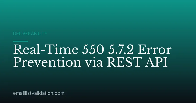 Real-Time 550 5.7.2 Error Prevention via REST API