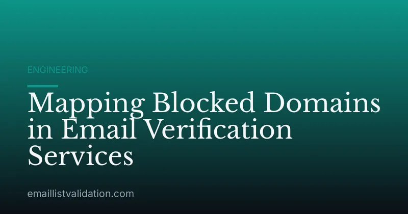 Mapping Blocked Domains in Email Verification Services
