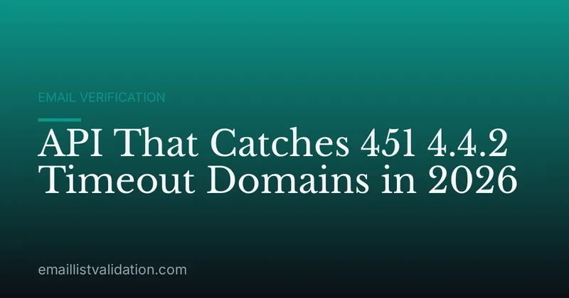 API That Catches 451 4.4.2 Timeout Domains in 2026