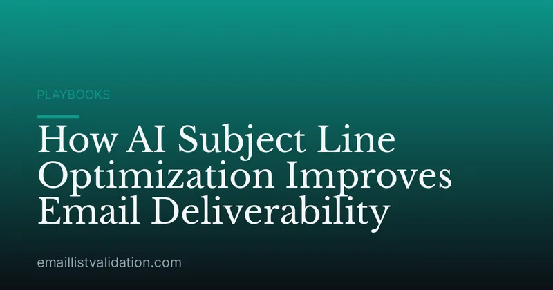How AI Subject Line Optimization Improves Email Deliverability