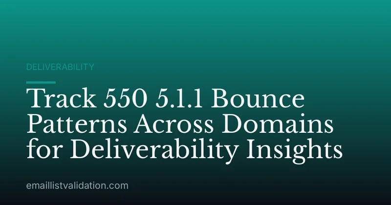 Track 550 5.1.1 Bounce Patterns Across Domains for Deliverability Insights