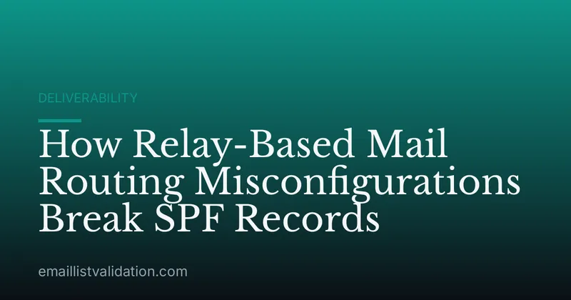 How Relay-Based Mail Routing Misconfigurations Break SPF Records