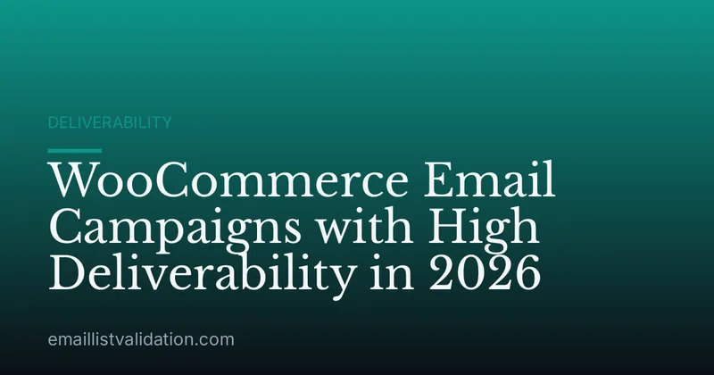 WooCommerce Email Campaigns with High Deliverability in 2026