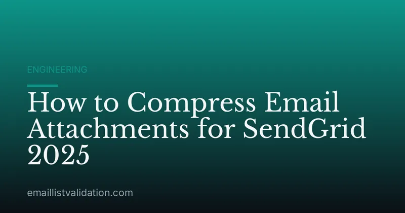 How to Compress Email Attachments for SendGrid 2025